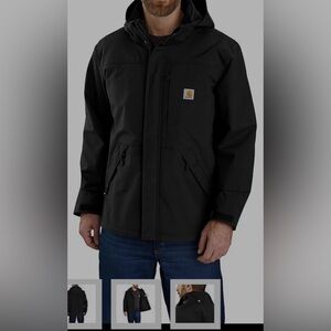 Carhartt Shoreline Storm Defender Jacket Black Small J162 Workwear